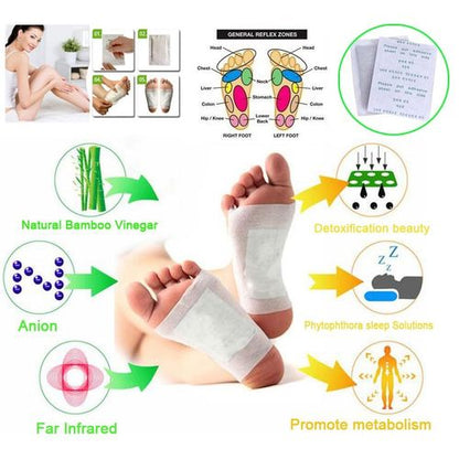 Kinoki Patch Détoxifiant Pour Le Corps - 10 Pièces - Blanc