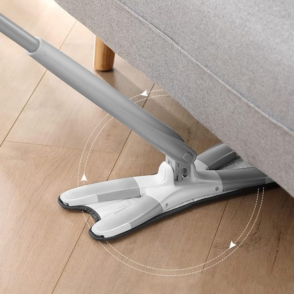Serpillière Papillon Rotative en Microfibre Type X – ممسحة دوارة من الألياف الدقيقة