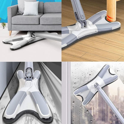 Serpillière Papillon Rotative en Microfibre Type X – ممسحة دوارة من الألياف الدقيقة