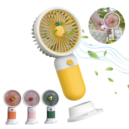 Ventilateur de bureau en forme de fruit de dessin animé, chargement USB - تنزوت