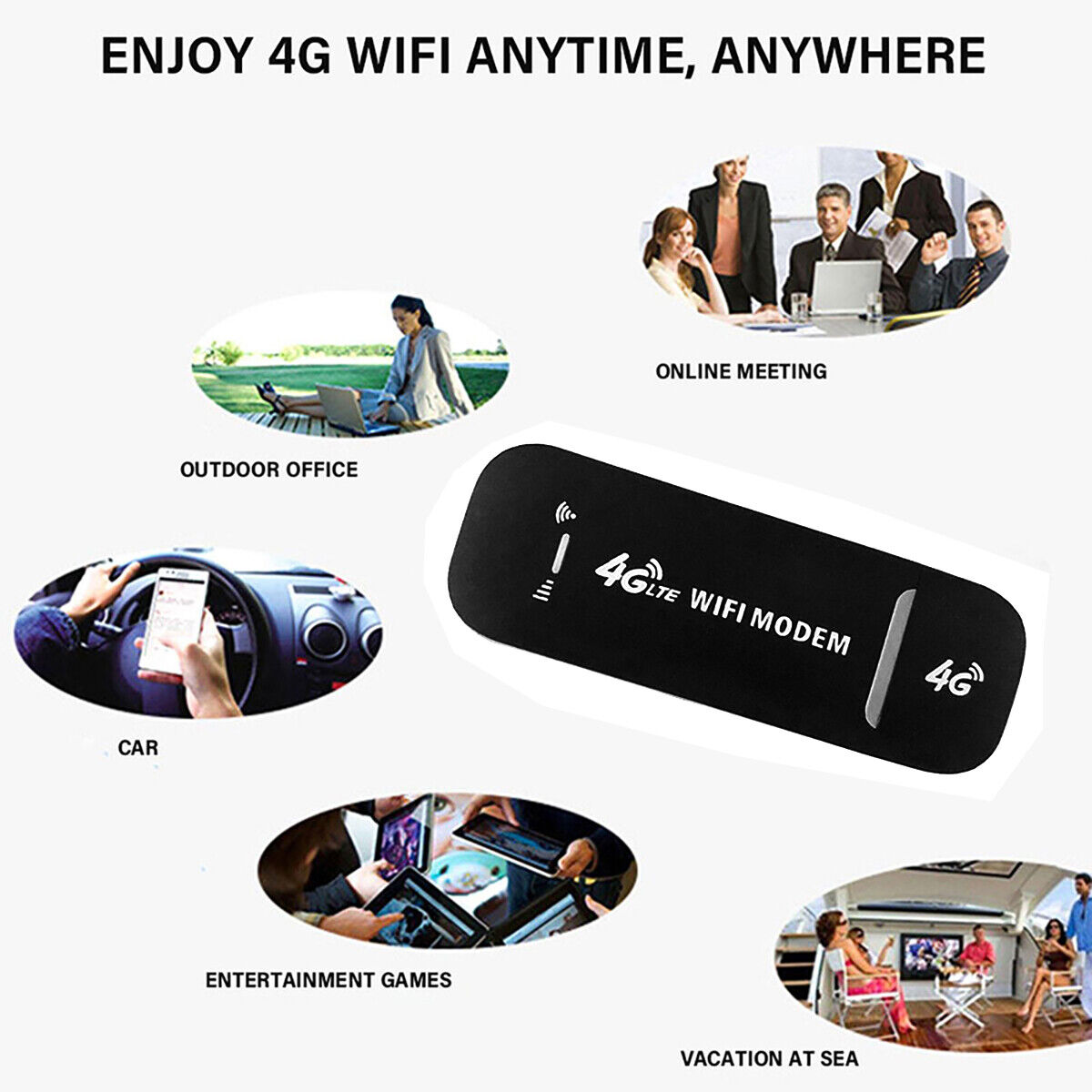 Modem 4G LTE 150 Mbps Adaptateur USB Sans Fil Routeur