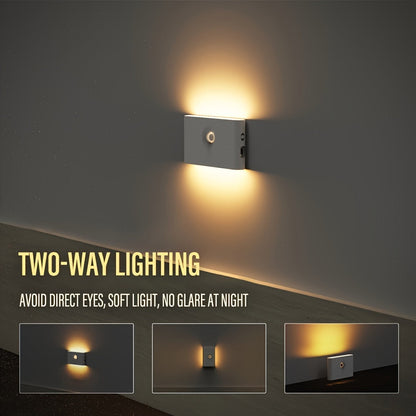 Smart Applique murale LED intelligente à détecteur de mouvement rechargeable 2Pcs - طقم مصباحين لإضاءة الممرات