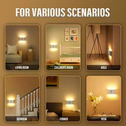 Smart Applique murale LED intelligente à détecteur de mouvement rechargeable 2Pcs - طقم مصباحين لإضاءة الممرات