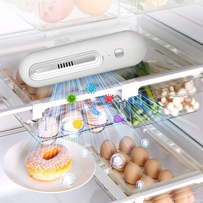 Purificateur d'air pour réfrigérateur et stérilisateur , désodorisant , garde les aliments et la fraîcheur منقي ومعقم هواء الثلاجة، ومزيل الروائح الكريهة، ويحافظ على الطعام طازجًا