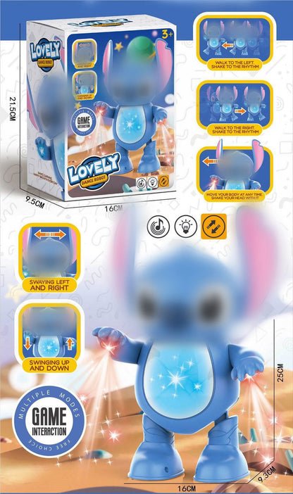 Jouet Danseur Interactif Musical Stitch avec Lumières – لعبة ستيتش الراقصة