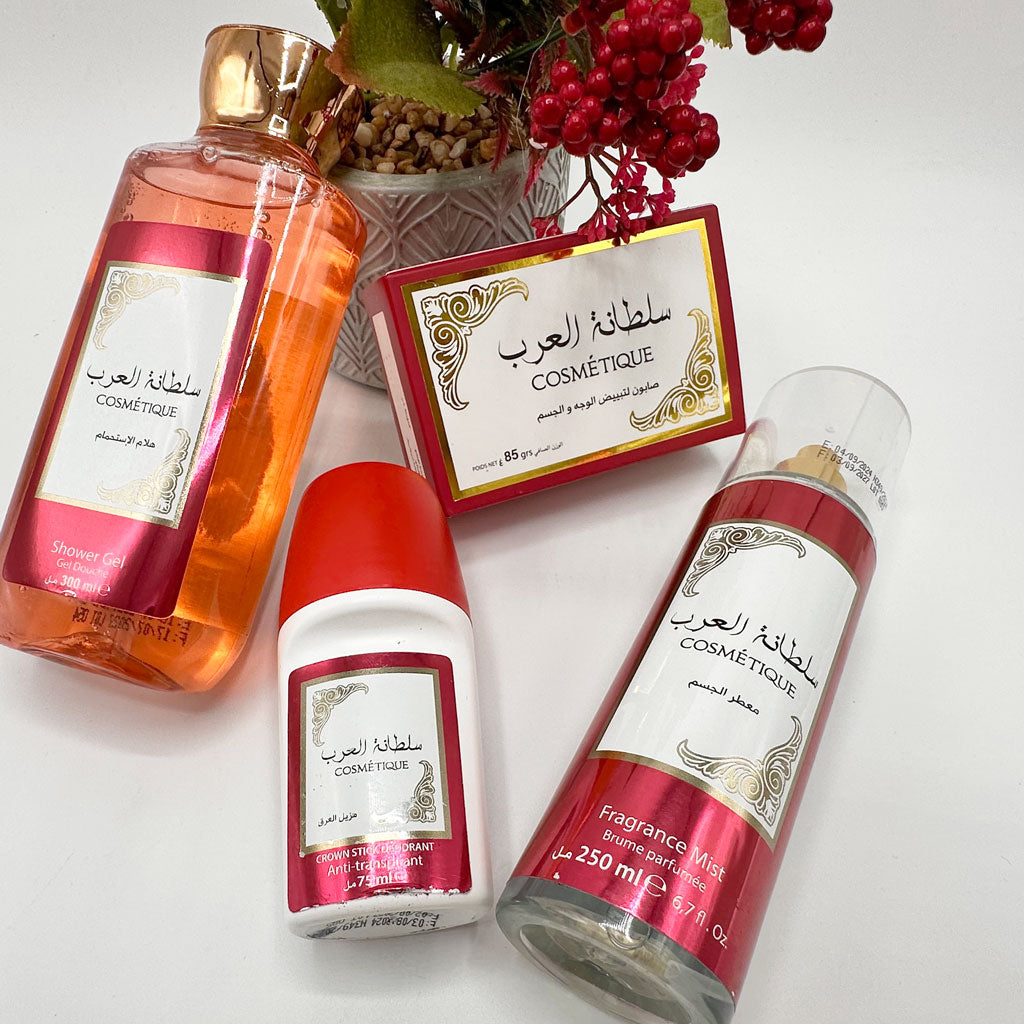 Pack Cosmétique Soltana Gel douche , Savon ,Brume , Déodorant تنزوت