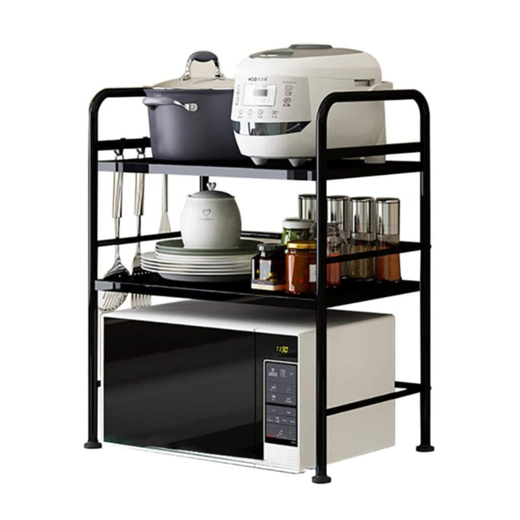 Support pour four à micro-ondes et étagère de rangement 3 étages – منظم أغراض وحامل ميكروويف