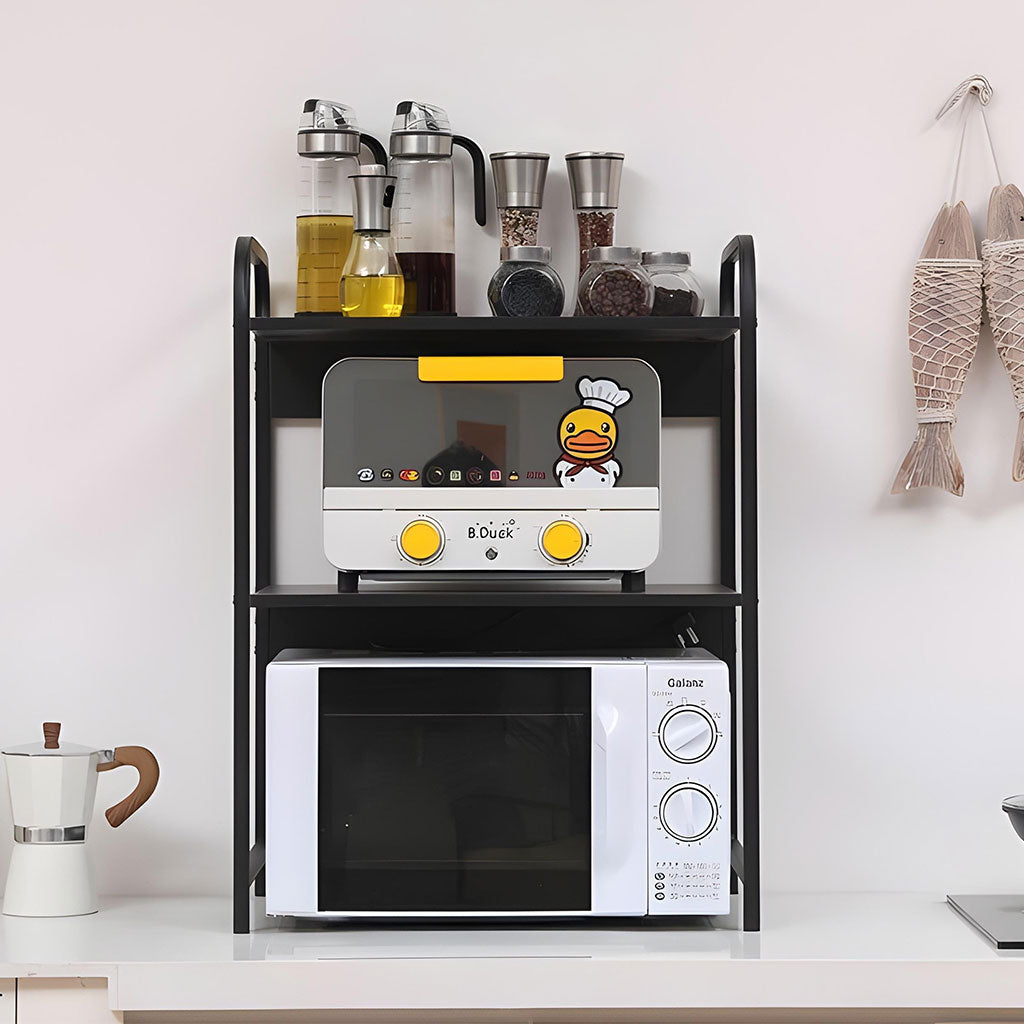 Support pour four à micro-ondes et étagère de rangement 3 étages – منظم أغراض وحامل ميكروويف - تنزوت