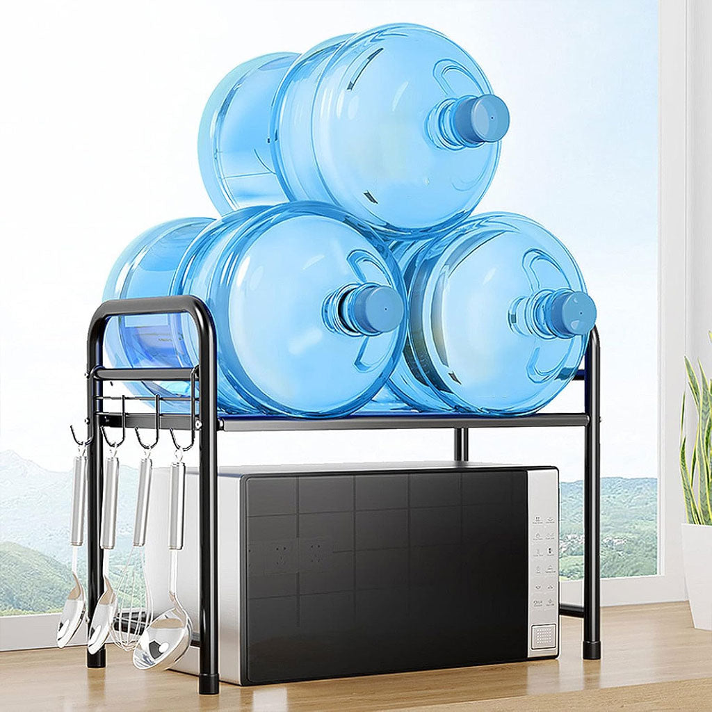 Support pour four à micro-ondes et étagère de rangement 2 étages – منظم أغراض وحامل ميكروويف