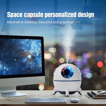 Humidificateur d'air électrique Spacecraft avec lumière LED
