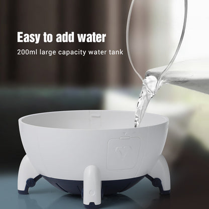 Humidificateur d'air électrique Spacecraft avec lumière LED