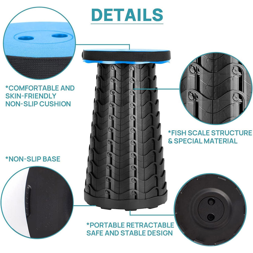 Tabouret Télescopique Portable pour Camping et Sorties – كرسي تليسكوبي محمول