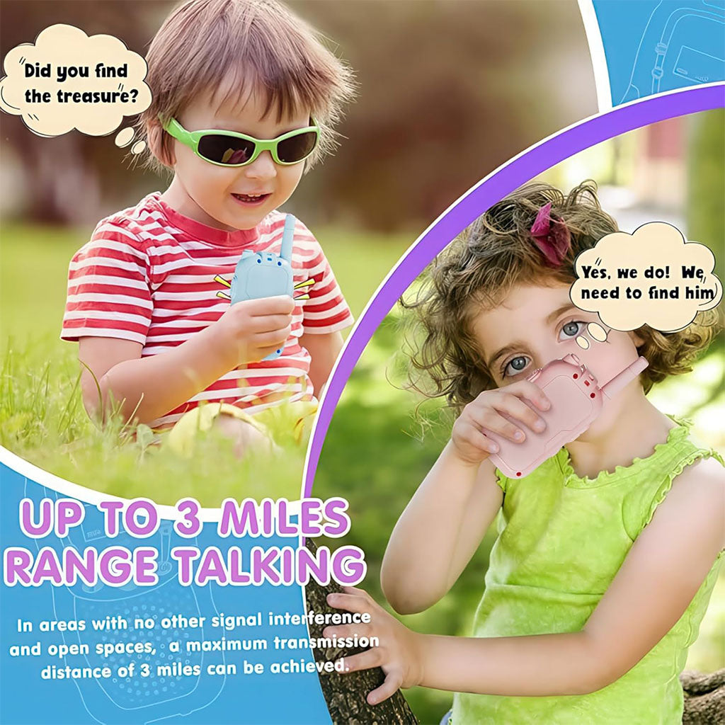 Pack Talkie-walkie 2pcs pour enfants avec vidéo et camera HD rechargeable