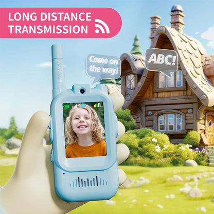 Pack Talkie-walkie 2pcs pour enfants avec vidéo et camera HD rechargeable