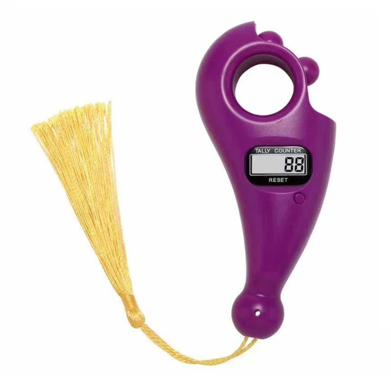 Compteur de doigt perle Tasbih islamique – جهاز تسبيح رقمي محمول، سبحة صلاة مع عداد رقمي تنزوت