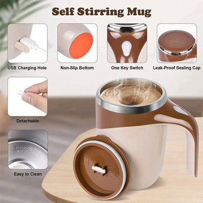 Tasse de mousseur de lait automatique multifonctionnelle à chargement USB