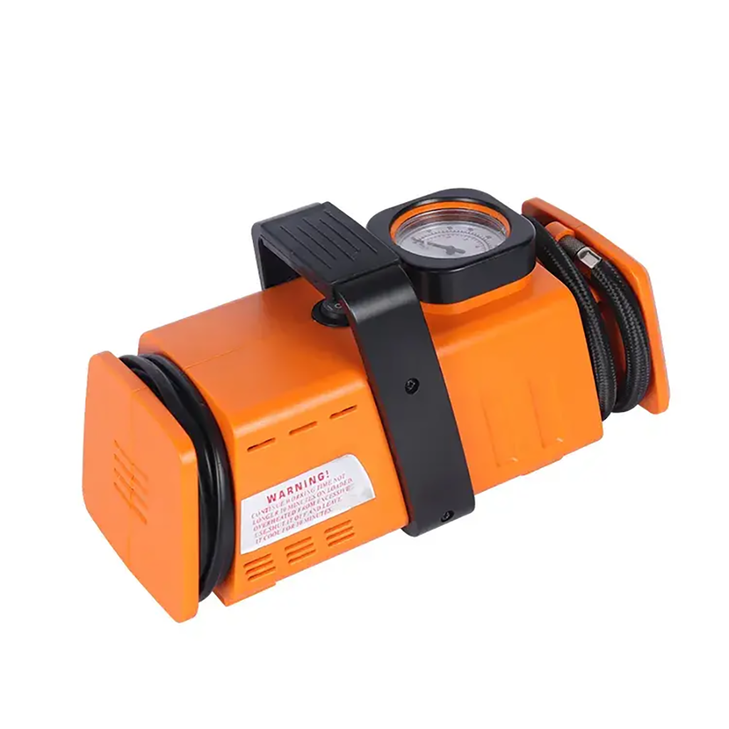 Compresseur d’aire a double adaptateur 220v/12v- 200psi - Orange