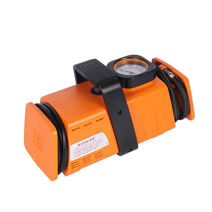 Compresseur d’aire a double adaptateur 220v/12v- 200psi - Orange