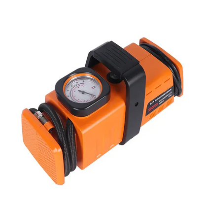 Compresseur d’aire a double adaptateur 220v/12v- 200psi - Orange
