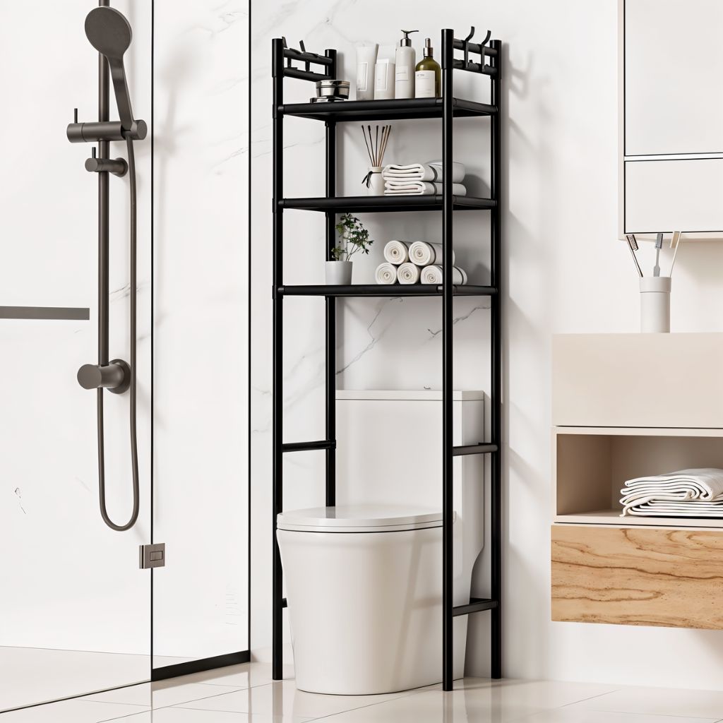 Étagère de Rangement Moderne sur Pied pour Toilettes 3 Tier – رف تخزين المرحاض تنزوت