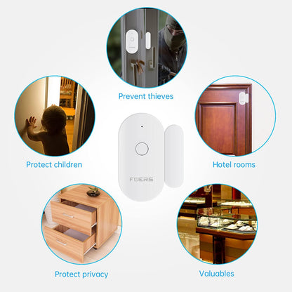 Détecteur de porte et fenêtre WiFi avec alarme capteur magnétique - مستشعر الأبواب والنوافذ الذكي