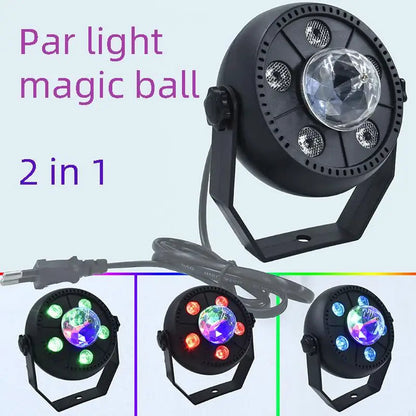 Projecteur jeux de lumiere RGB Laser rotatif 6en1 effets Stroboscope