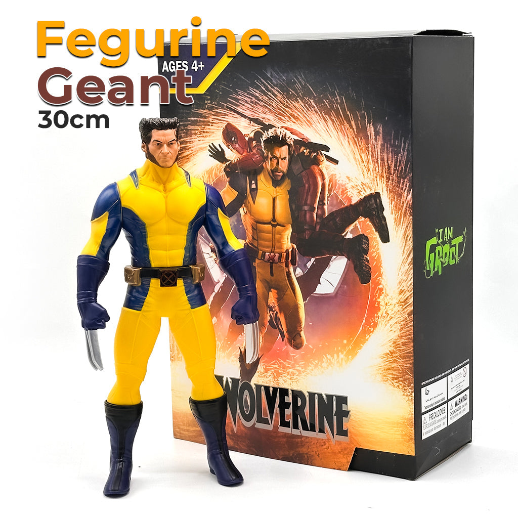 Wolverine Figurine Géant 30cm en PVC تنزوت