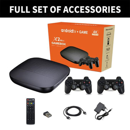 X2 mini Console de Jeux Vidéo 3D et Android TV 64GB – جهاز ألعاب ذكي