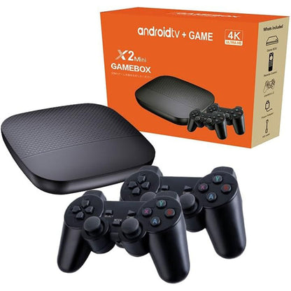 X2 mini Console de Jeux Vidéo 3D et Android TV 64GB – جهاز ألعاب ذكي