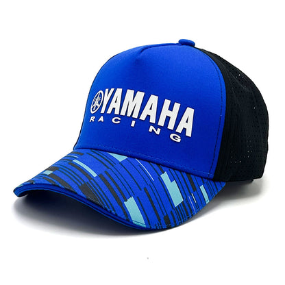 Casquette Yamaha Racing Bleu et Noire avec Filet Respirant Unisexe – قبعة رياضية جودة عالية