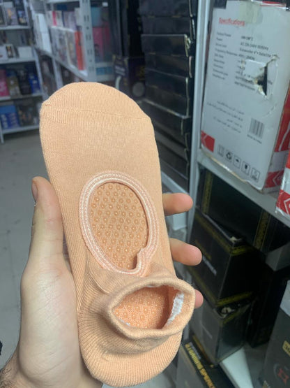 Paires Chaussettes de Yoga pour Femme Antidérapantes