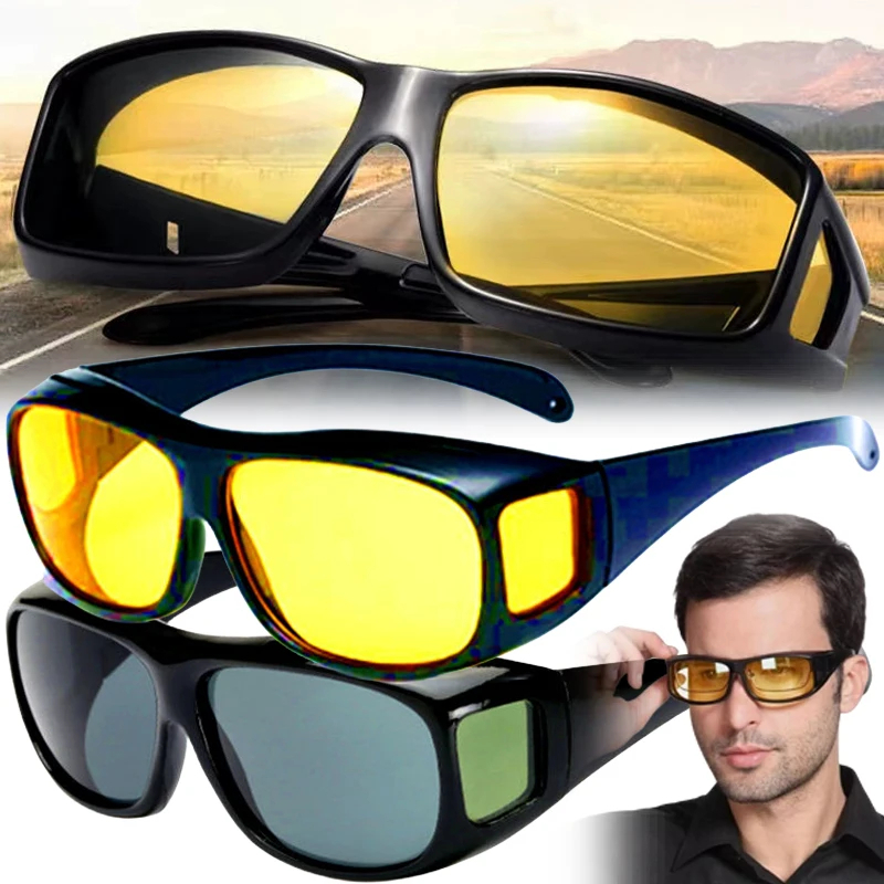Lunettes de conduite HD Vision Du Jour et Nuit 2Pcs