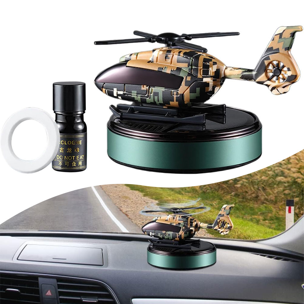 Diffuseur d’aromathérapie Solaire Décoration Style Avion Camouflage – موزع العطر في السيارة