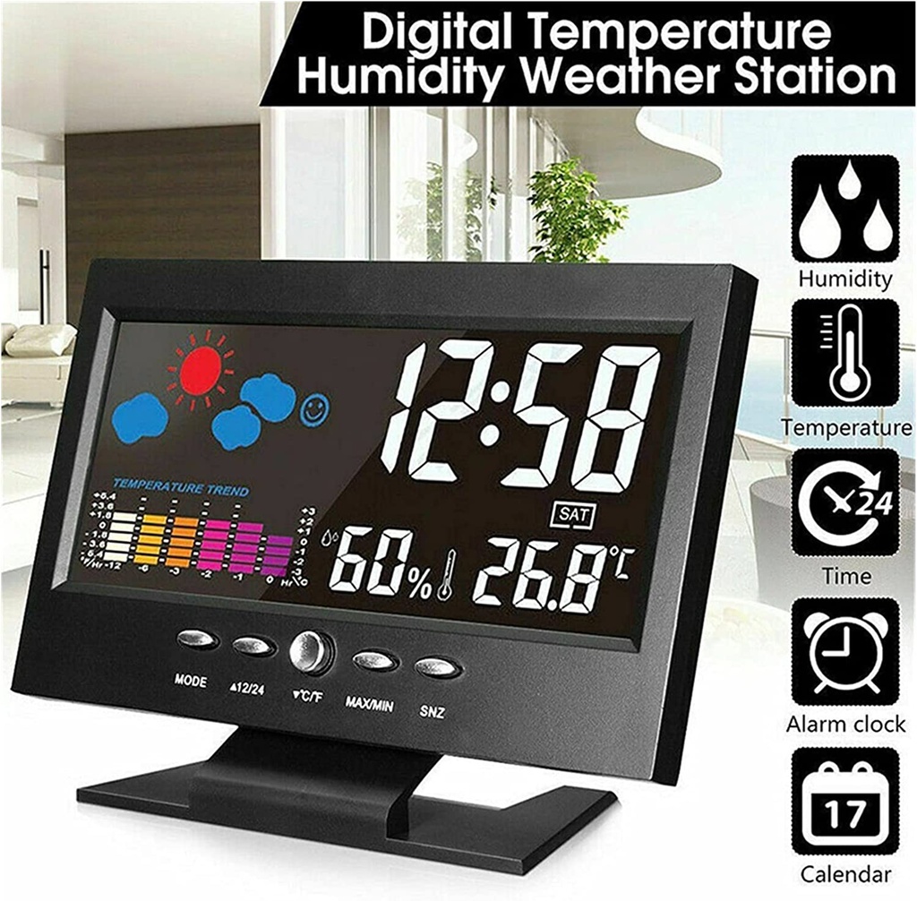 Station Météo intelligente multifonction affichage numérique