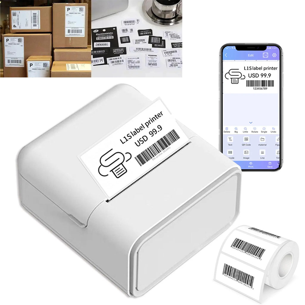 Mini imprimante Code barre Thermique Bluetooth pour Smartphone – طابعة ملصقات حرارية لاسلكية