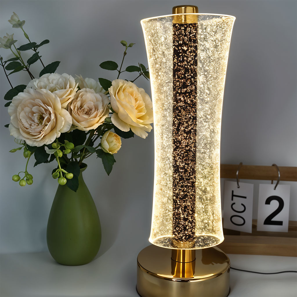 Lampe de Table LED Moderne en Cristal