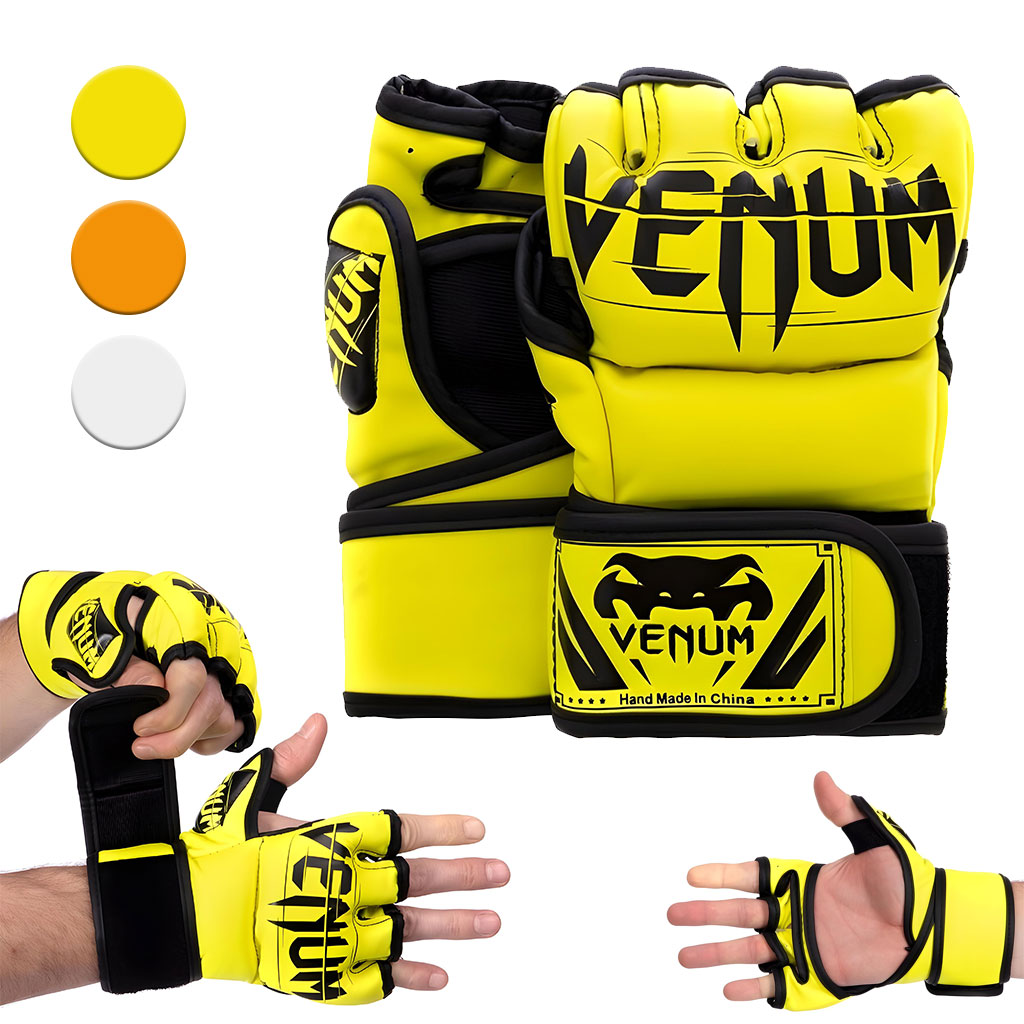 Gants de Boxe et MMA Demi-Doigts de Haute Qualité – قفازات البوكس