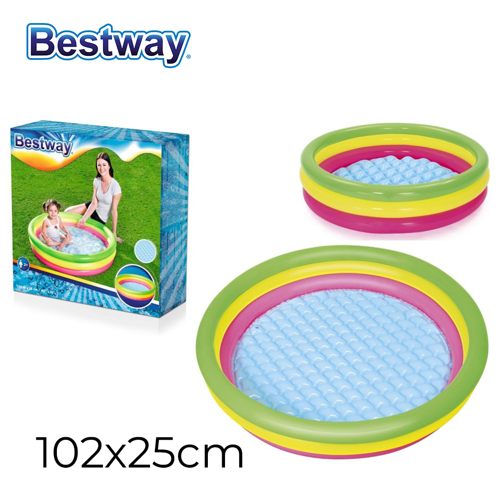 Piscine Gonflable Arc-en-Ciel 102 cm x 25 cm Bestway #51104