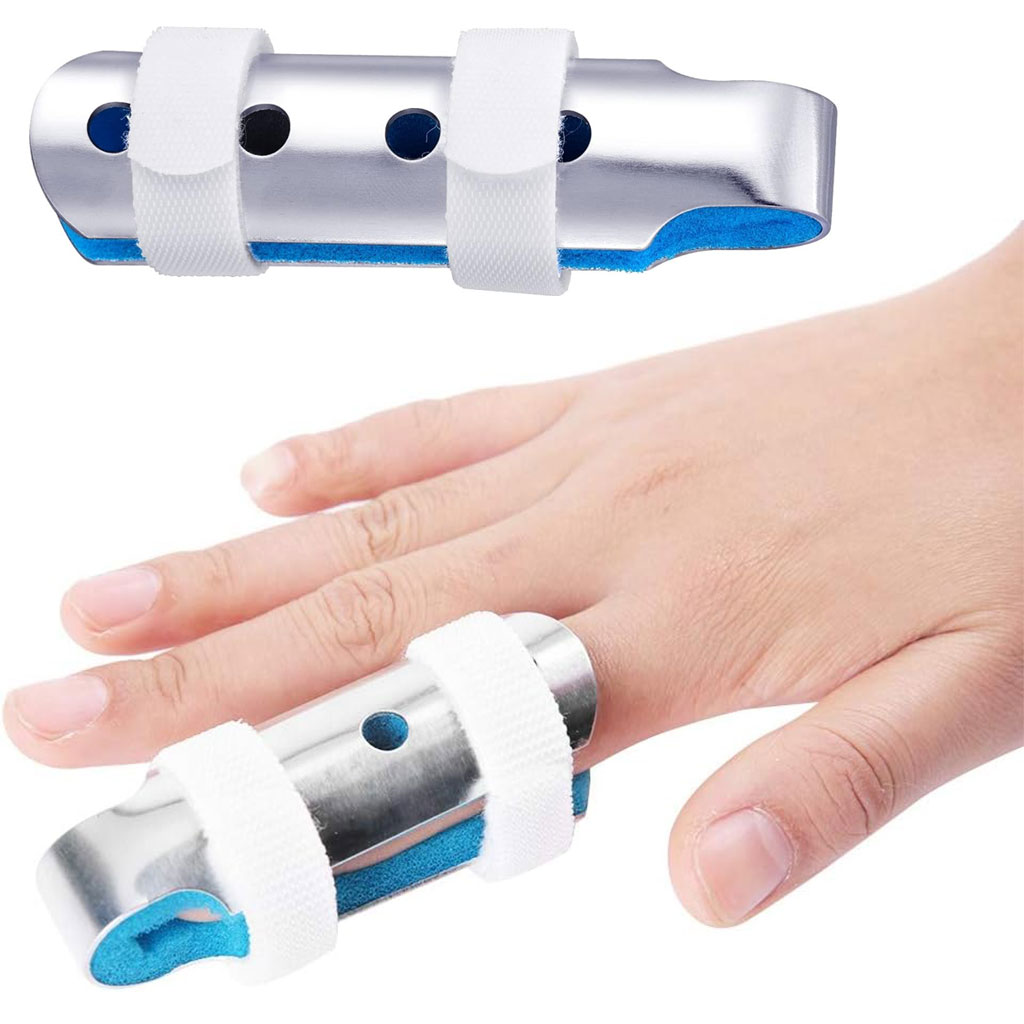 Attelle de fixation pour fracture du doigt – أداة لتثبيت الإصبع المصاب